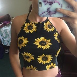 Sunflower halter top